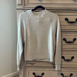 lululemon athletica Textured Cream Sweater